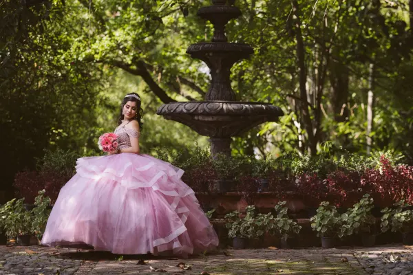 XV años en jardín